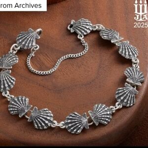 🐚🆕James Avery RARE Lion’s Paw Shell Link Bracelet